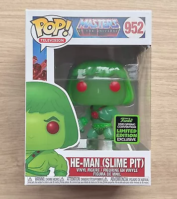 Buy Funko Pop Masters Of The Universe He-Man Slime Pit ECCC #952 (Box Damage) • 19.99£