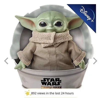Buy Baby Yoda Star Wars The Mandalorian The Child 11 Inch 28cm Plush Toy • 37.20£