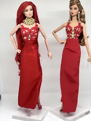 Buy Barbie Look, Fashion Royalty, BJD, Bratz Etc. Dollsclothes Versace Repro Gown • 60.06£