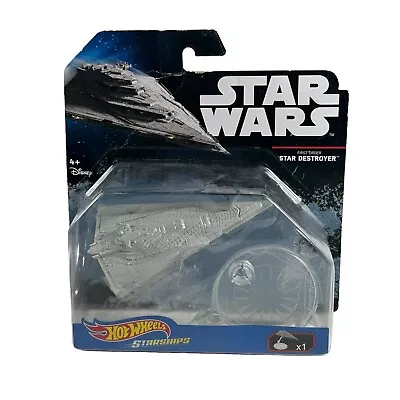 Buy Disney Hot Wheels Starships Star Wars First Order Star Destroy Mattel New 2016  • 7.99£