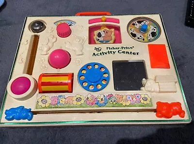 Buy 1984 Fisher Price Vintage Activity Centre Busy Board 1973/1984 Activity Board • 12£