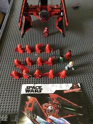 Buy Major Vonreg's Red TIE Fighter Star Wars With Extra Figures - Please See Picture • 33£