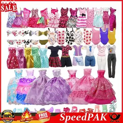 Buy 35X Barbie Doll Dresses Wedding Dress Party Prom Summer Beach Dress Cute Clothes • 11.78£