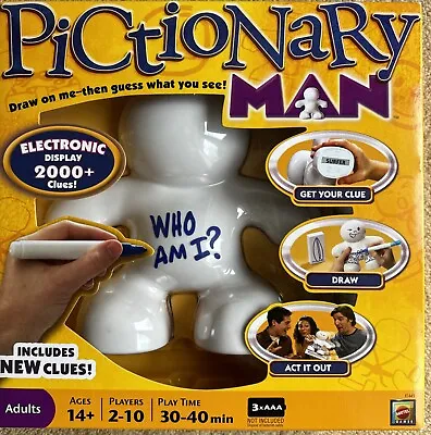 Buy Pictionary Man Electronic Drawing Game 2010 Mattel Complete Very Good Condition • 7.95£