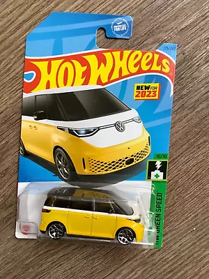 Buy HOT WHEELS Volkswagen ID Buzz 2023 - HW Green Speed Series Scale Model Long Card • 4.99£