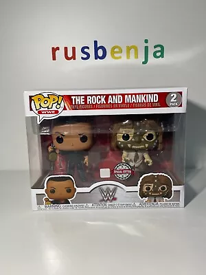 Buy Funko Pop! WWE The Rock And Mankind Special Edition 2 Pack • 29.99£