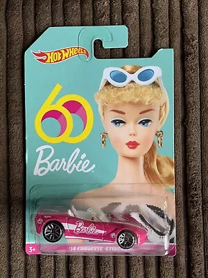Buy Hot Wheels -Barbie 60 Years - ‘14 Corvette Stingray -2018 - Vehicle- China -Rare • 19.99£