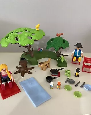 Buy Playmobil  Camping Theme  Figures, Animals  Trees  Accessories Bundle • 4.99£