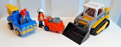 Buy Vintage Playmobil Construction Bundle X 2 Vehicles, Workers And Generator • 14.50£