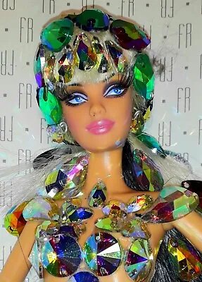 Buy BARBIE THE BLONDE GOLD SILVER DIAMOND Top Model Muse Fashion Royalty OOAK   • 213.38£