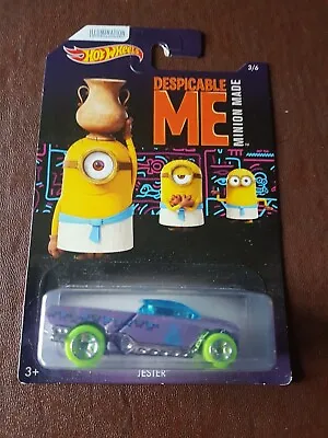 Buy  HOT WHEELS - 2016 Despicable Me Minion Made 3/6 - Jester - Carded. • 7.99£
