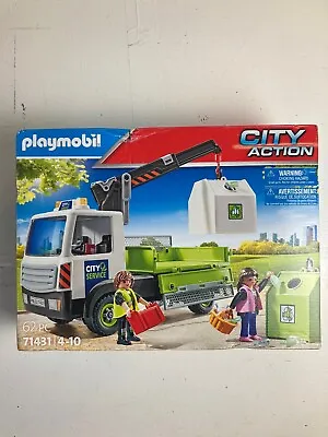 Buy PLAYMOBIL 71431 City Life Glass Recycling Truck With Container • 35£