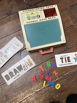 Buy Fisher Price School Days Desk Vintage Children’s Toy • 8£