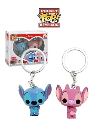 Buy Pocket Pop Stitch And Angel 2 Pack Disney Keychain • 16.48£