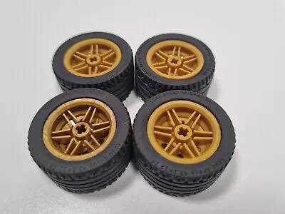 Buy LEGO Technic Wheels X4 Gold 30.4mm D. X 20mm 56145 & Tyre  43.2 X 22 ZR • 7.99£