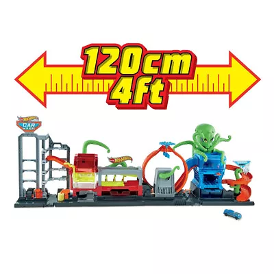 Buy Hot Wheels City Ultimate Octo Car Wash Playset With No-Spill Water Tanks & A Car • 67.90£