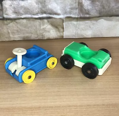 Buy VINTAGE FISHER PRICE TOYS LITTLE PEOPLE CARS X 2 - 70S TOY • 10.99£