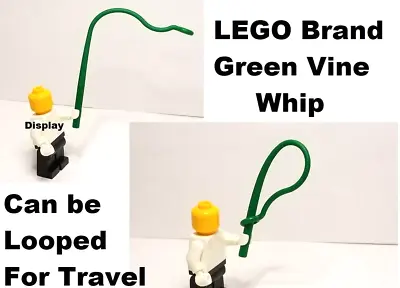 Buy Lego Green Whip Vine Seaweed Fish Tank Decor Hole For Flower Minifig Tool Zoo • 2.20£