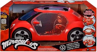 Buy Miraculous Tales Of Ladybug & Cat Noir Volkswagen E-Beetle Car With Fashion Doll • 64£
