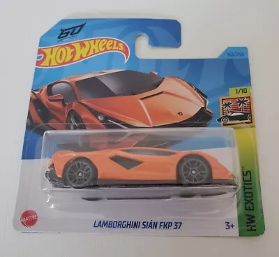 Buy Hot Wheels Lamborghini Sian FKP 37 V12 Diecast 1:64 Toy Model Hypercar In Box  • 8.99£