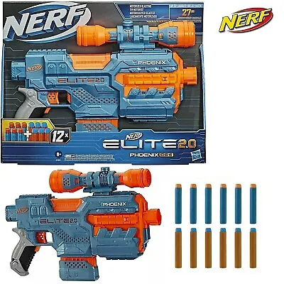 Buy Nerf Elite 2.0 Phoenix CS-6 Motorised Blaster Set New Kids Xmas Toy Gun Gift 8+ • 37.99£