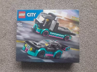Buy LEGO City Race Car And Car Carrier Truck Building Toy 60406 Brand New  • 18£