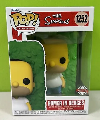 Buy ⭐️ HOMER IN HEDGES 1252 The Simpsons ⭐️ Funko Pop Figure ⭐️ BRAND NEW ⭐️ • 50£