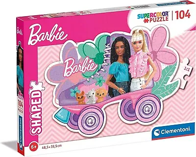 Buy Clementoni 27164 Barbie Supercolor Shaped Barbie-104 Pieces-Jigsaw Puzzle For Ki • 12.99£