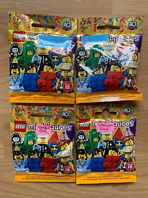 Buy Lego Minifigures Series 18(40 Years). 71021. X4. Brand New. Sealed. Retired. • 21£