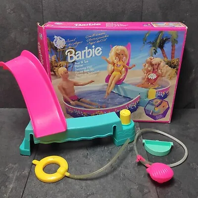 Buy Vintage Barbie Swimming Pool 1993 Mattel 67000 Incomplete Spare Parts Faulty  • 30.82£