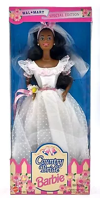 Buy 1994 Country Bride Barbie Doll / African American / Mattel 13615, NrfB • 56.44£