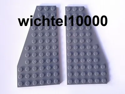 Buy LEGO 1 Wing Plates Pair 6x12 12x6 Studs In New Dark Grey 30355 30356  • 4.28£