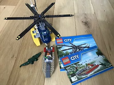 Buy LEGO CITY Helicopter Pursuit 60067 Helicopter Complete, Some Accessories Missing • 9.95£
