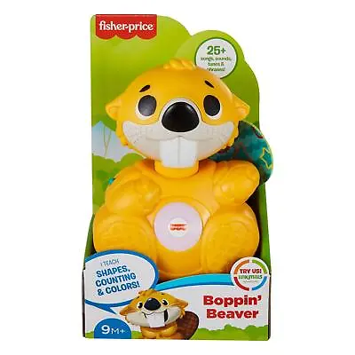 Buy Boppin Beaver Interactive Toy Fisher-Price Linkimals 25+ Sounds Phrases Lights • 16.99£