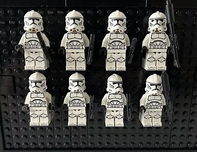 Buy 8 X Lego Star Wars Clone Troopers From Set 75372 Mini-figures With Blasters • 29.99£
