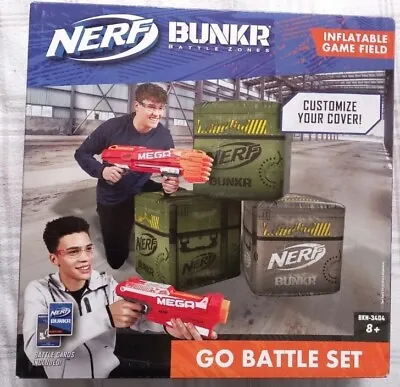 Buy Nerf Bunker Battle Zones-Go Battle Set-Battle Card Inflatable Game Field BLN3404 • 18.50£