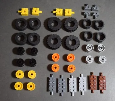 Buy Lego 55981 4 Wheels 4 Tyres 4 Axle For 1 Car Set Random Selection • 3.49£