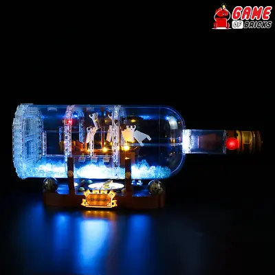 Buy LED Light Kit For Ship In A Bottle - Compatible With LEGO® 21313 Set (Classic) • 25.69£