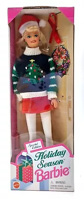 Buy 1996 Holiday Season Christmas Barbie Doll / Special Edition, Mattel 15581, NrfB • 46.13£