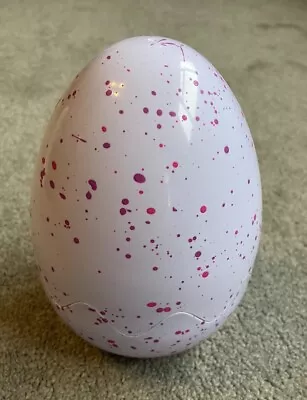 Buy HATCHIMALS EMPTY EGG - WHITE SPECKLED WITH PINK/PURPLE - 16cm X 11cm - GOOD COND • 4.99£