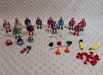 Buy Playmobil Figures Bundle & Accessories - 12 Figures: Santas, Racers, Policeman • 4.95£
