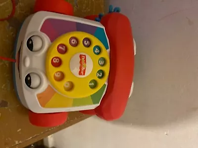 Buy Fisher-Price Chatter Telephone Infant And Toddler Pull Toy Phone For Walking • 4£