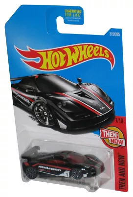 Buy Hot Wheels Then And Now 7/10 (2015) Black McLaren F1 GTR Car 315/365 • 9.96£