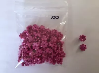 Buy 100 Lego Pink Flower Studs 32606 • 3.95£