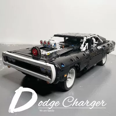 Buy Building Block Car TECHNIC Set, Dom's Dodge Charger Fast & Furious Brand New • 45£