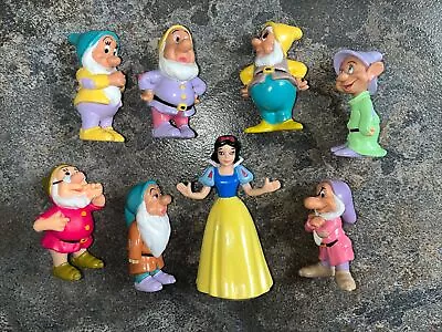 Buy Snow White And The Seven Dwarfs Figure Toy Playset Bundle Mattel Disney Vintage • 9.99£