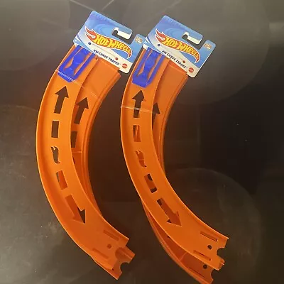Buy Genuine Hot Wheels Curve Track Pieces W Connectors 2 Packs NEW Lot Of 2 • 16.45£