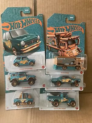 Buy HOT WHEELS DIECAST - Green And Gold Set Of 6 - Damaged Box - See Description • 10.50£