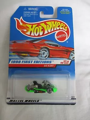 Buy Hot Wheels 1998 First Editions Go Kart Error Wheels Missing Mint In Card • 5.99£