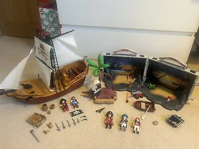 Buy Playmobil Pirate Take Along Pirates Chest 5347 & Red Serpent Pirate Ship 5678 • 22£
